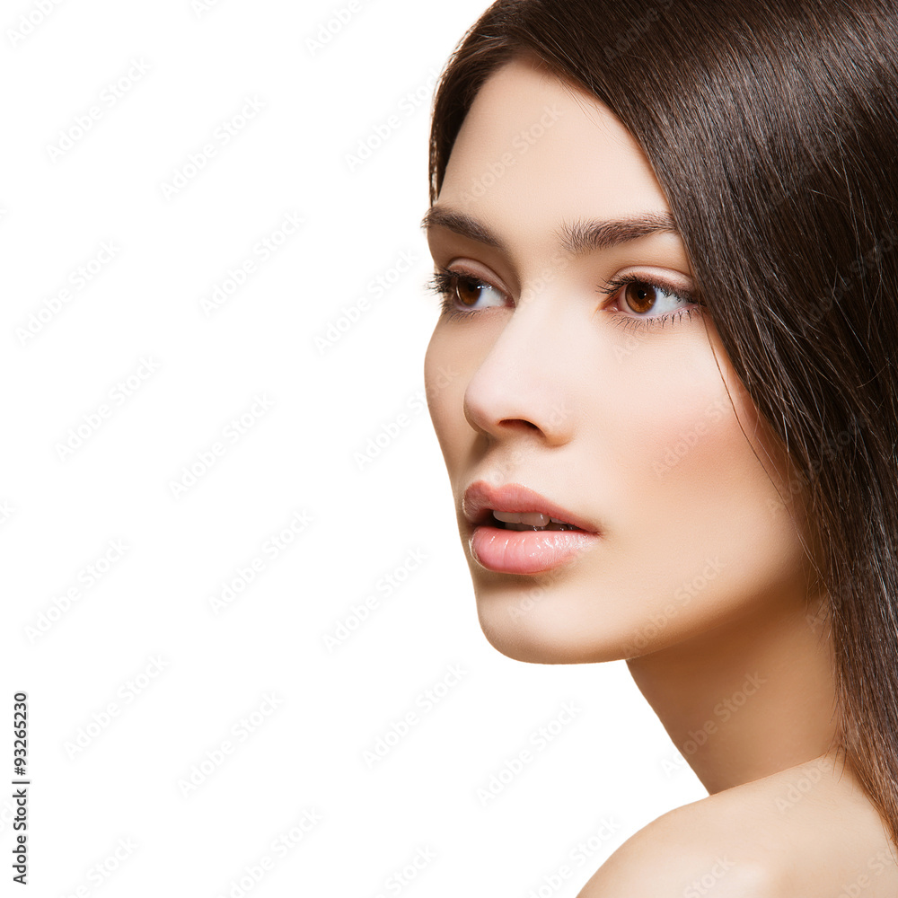 Obraz premium Beautiful girl with natural makeup