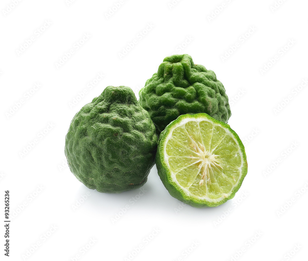 Fototapeta premium Bergamot fruit on white background.