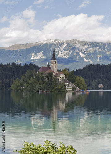 Wallpaper Mural Lake Bled in Slovenia with Church of the Assumption Torontodigital.ca