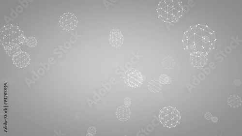 Rotating light network spheres