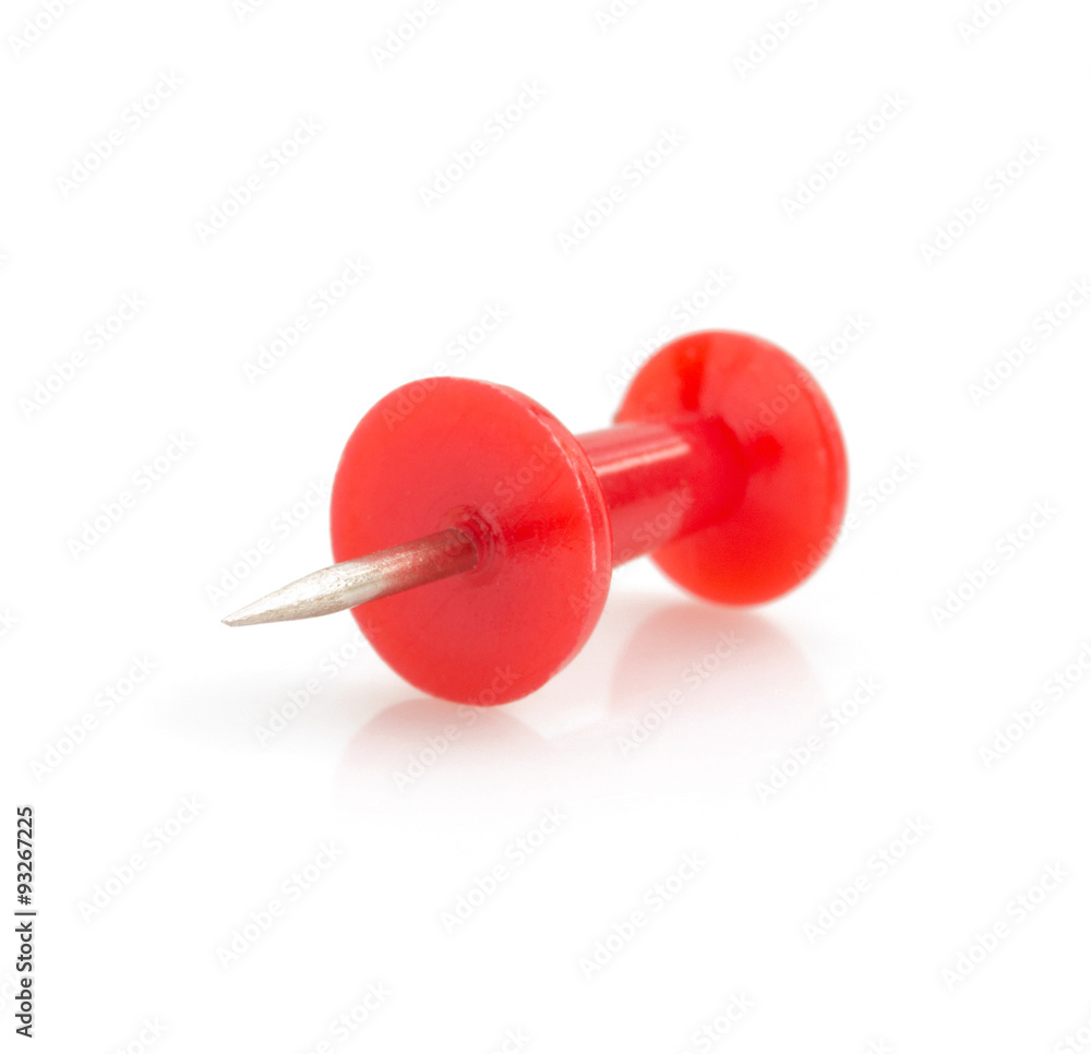 pushpin on white background pushpin on white background
