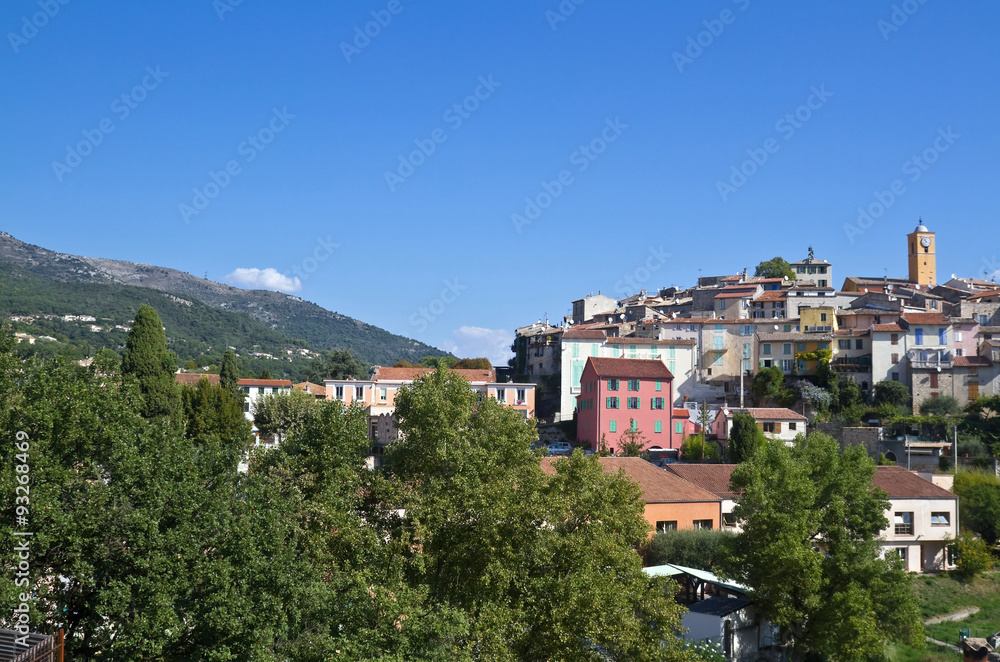 Obraz premium Blick auf Gattières