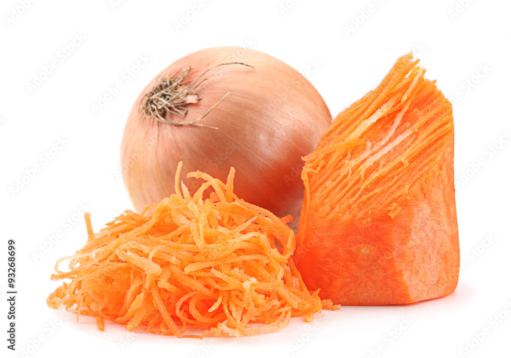 Carrot vegetable hardened and onion Carrot vegetable hardened and onion