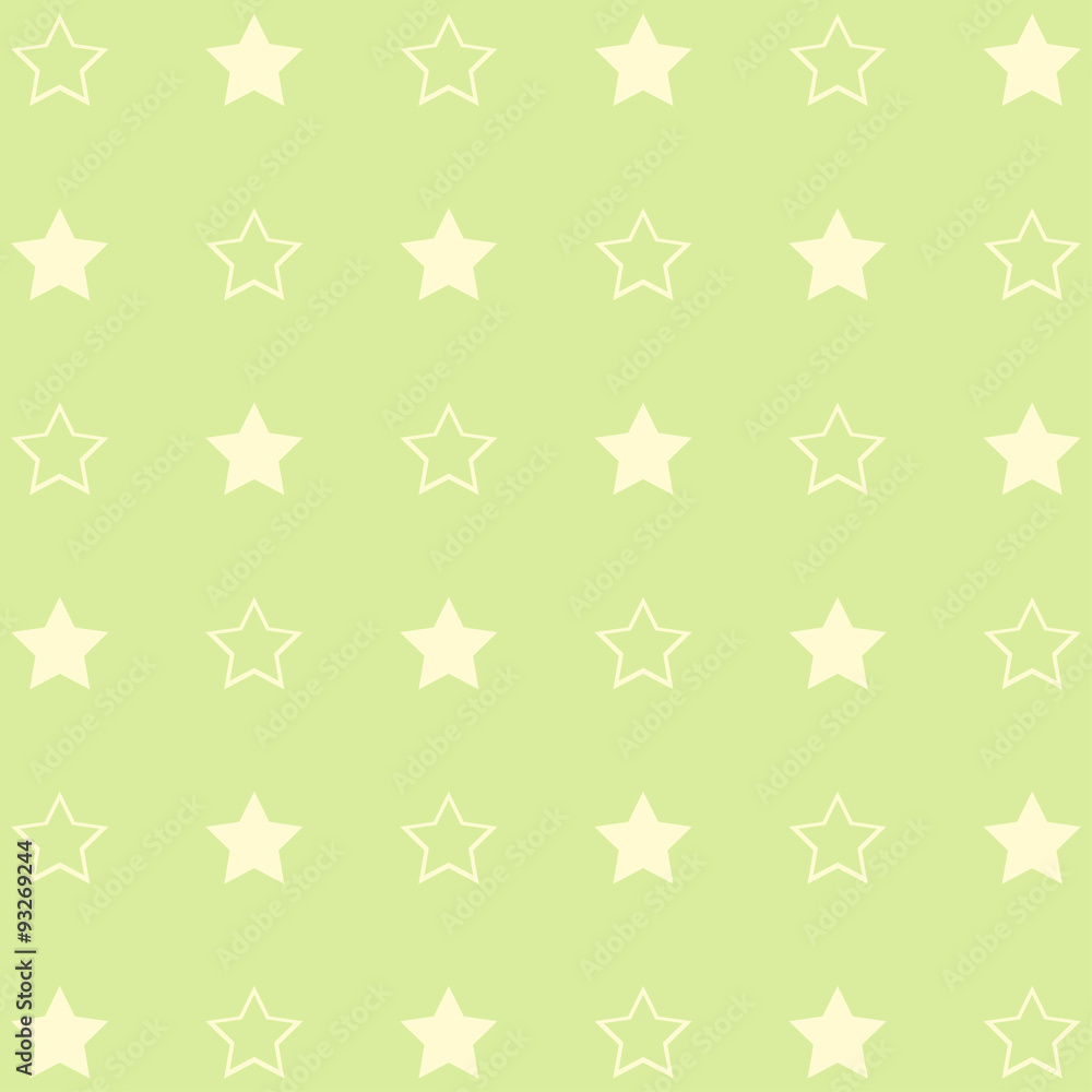 Green attern with stars. Green attern with stars.