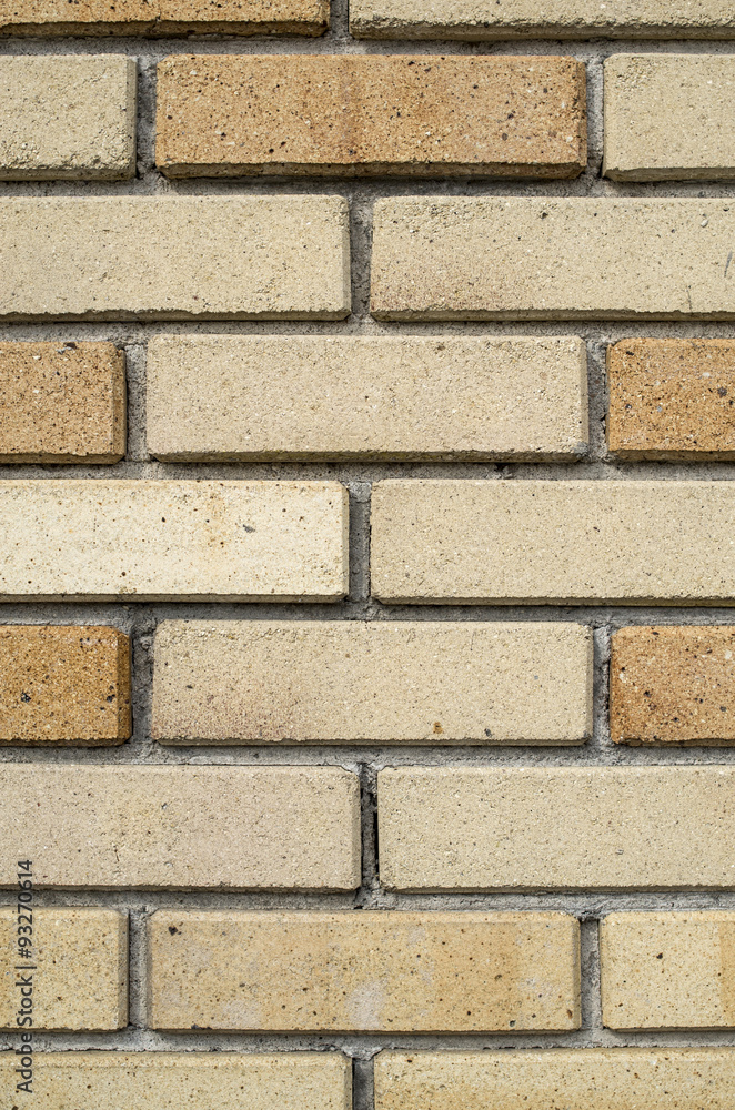 Fototapeta premium Wall of new refractory bricks closeup