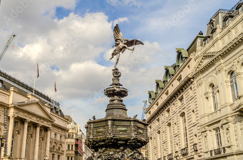 Canvas Print Eros Statue at Piccadilly Circus, London