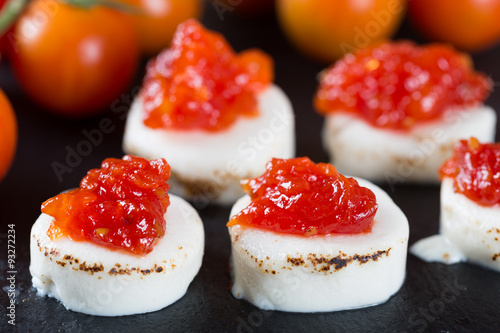 Goat cheese with tomato jam
