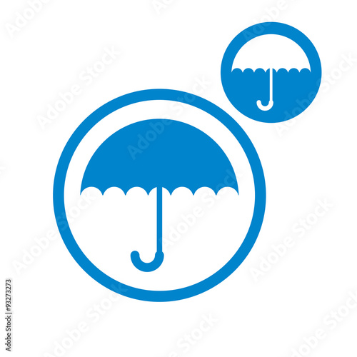 Umbrella vector icon isolat...