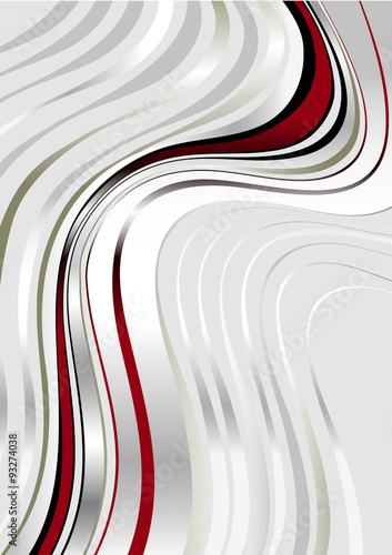Maroon and silver wavy stripes on a elegance light gray background