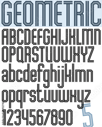 Poster black striped geomet...