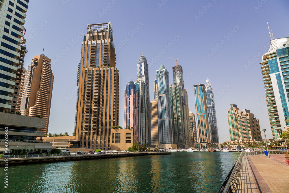 Fototapeta premium Dubai Marina cityscape, UAE