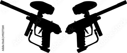 Two Paintball guns