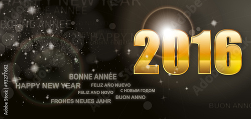 CARTE DE VOEUX - BONNE ANNÉE 2016