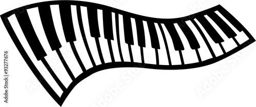 Swinging piano keys