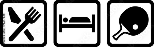 Table Tennis Eat sleep