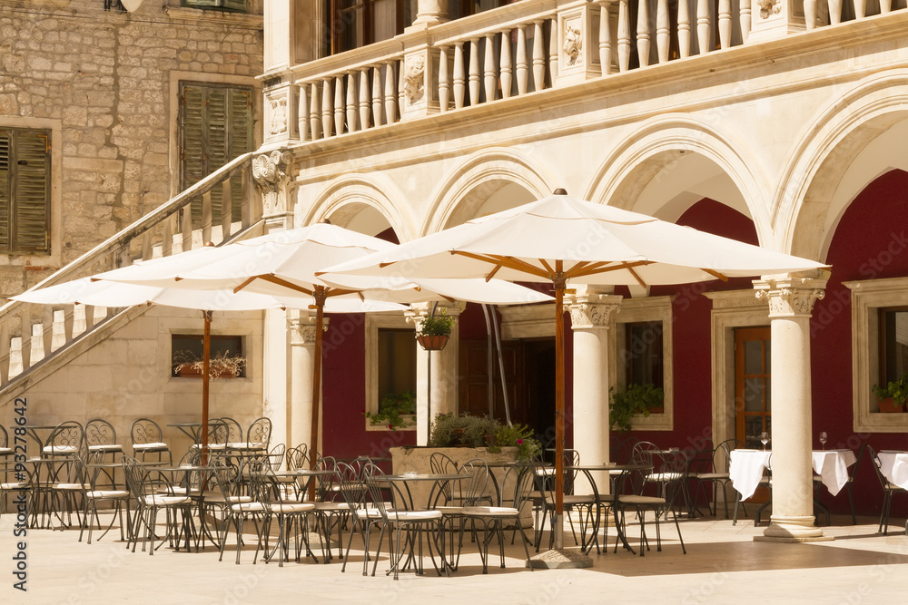 Fototapeta premium open air cafe