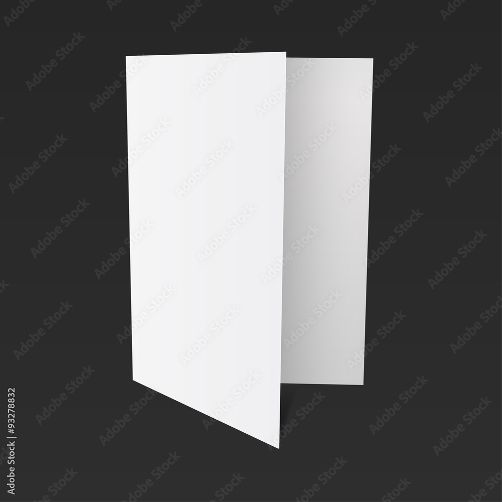 Paper on a black background mock up. Vector illustration Paper on a black background mock up. Vector illustration