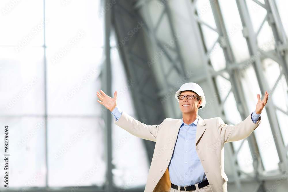 Professional architect involved in work Professional architect involved in work