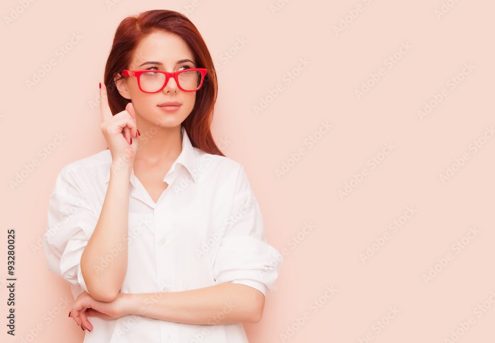 woman on pink background woman on pink background