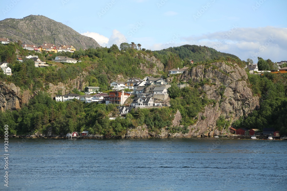Norwegen, Bergen, Küstenstreifen, Ortschaft