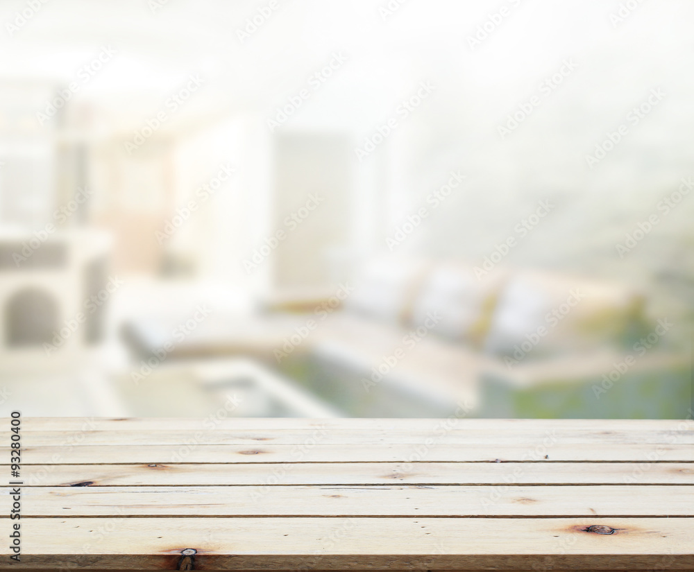 Table Top And Blur Interior of Background Table Top And Blur Interior of Background