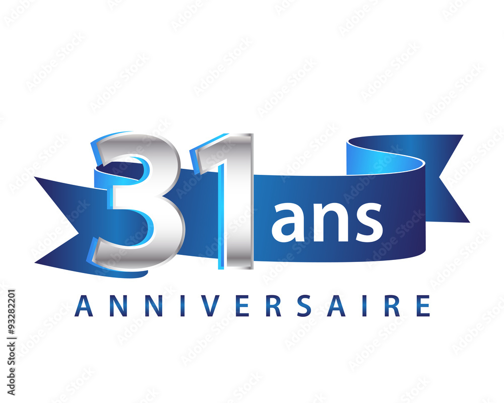 31 Ruban Bleu logo Anniversaire