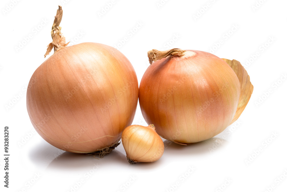 Fototapeta premium Onions isolated on white background