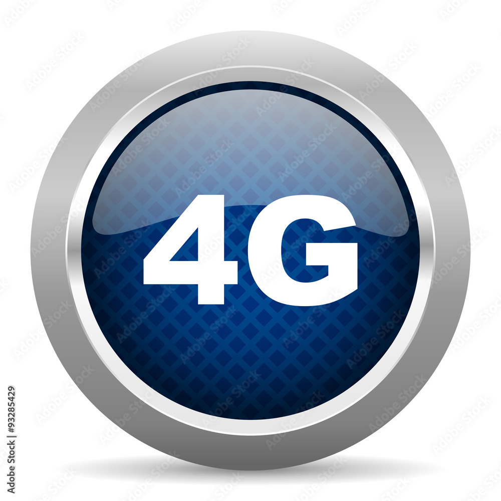 4g blue circle glossy web icon on white background, round button for internet and mobile app 4g blue circle glossy web icon on white background, round button for internet and mobile app