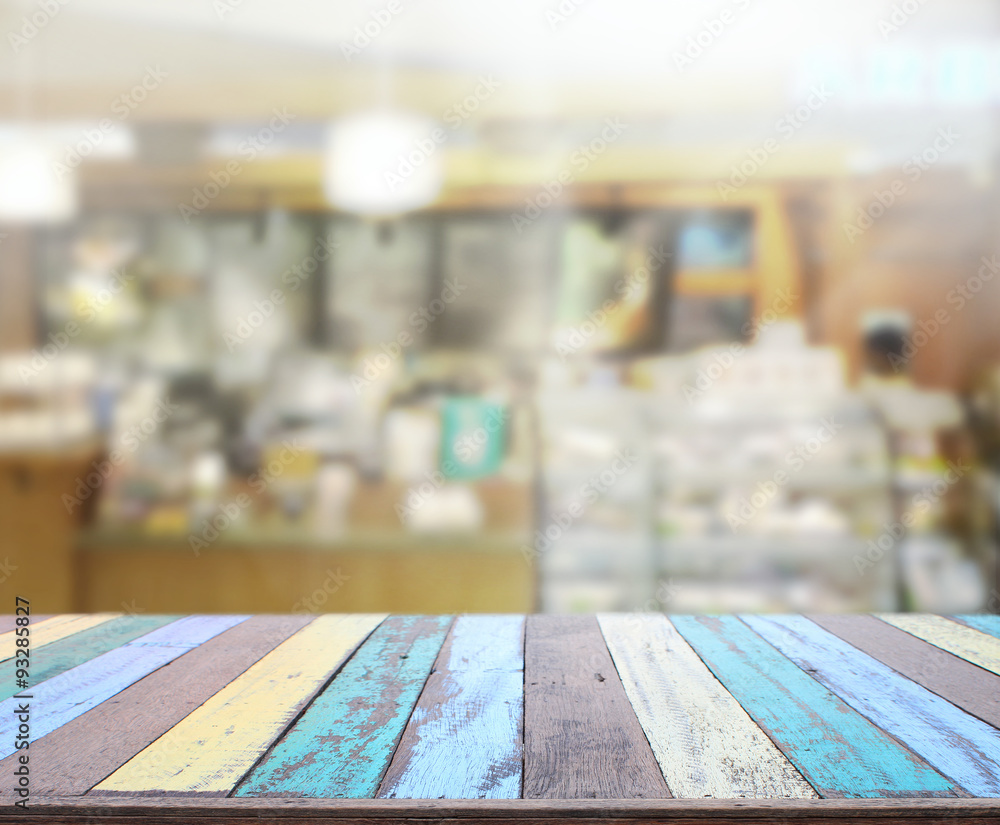 Table Top And Blur Interior of Background Table Top And Blur Interior of Background