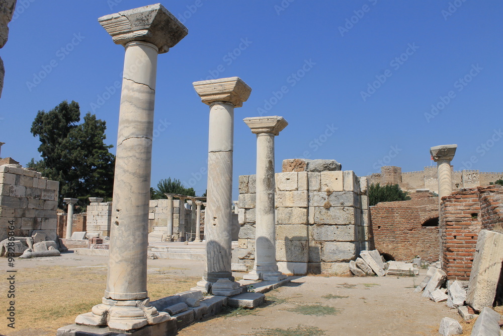 The castle and the tomb of Saint John in Selcuk Ephesus, Turkey The castle and the tomb of Saint John in Selcuk Ephesus, Turkey