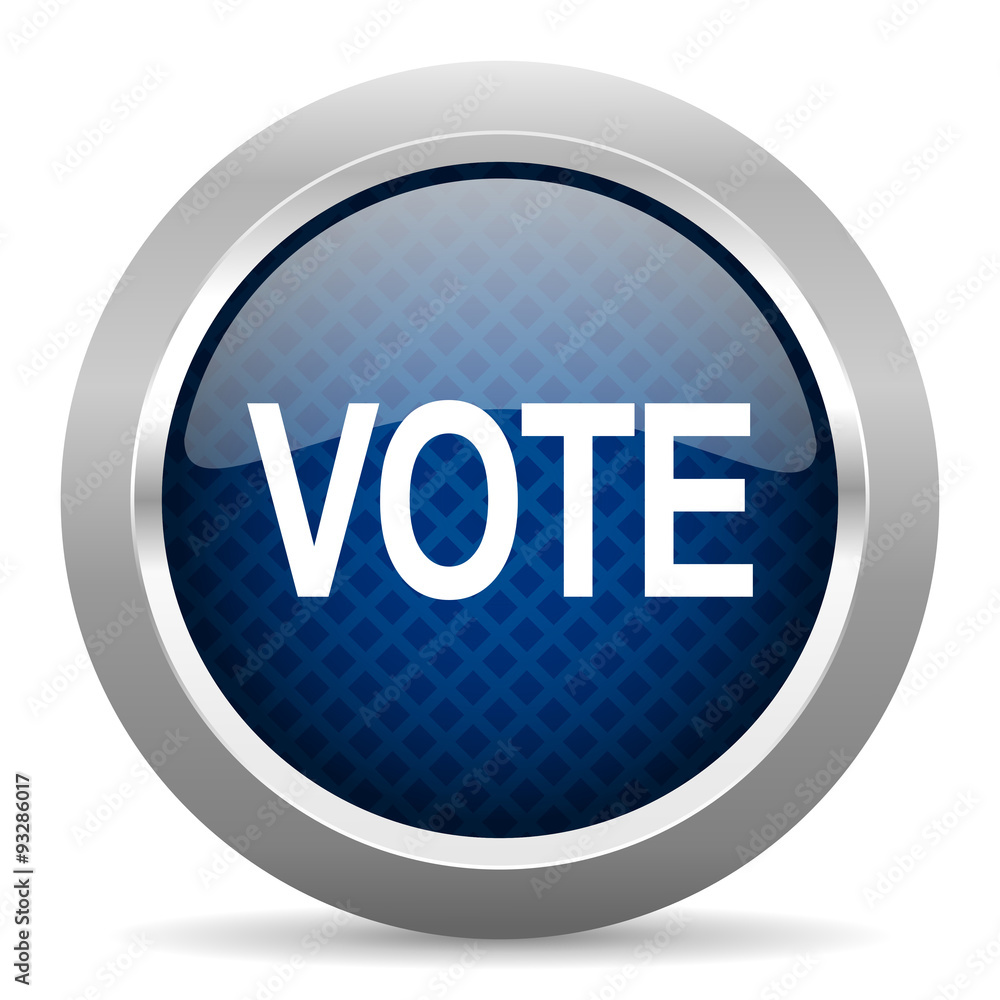 vote blue circle glossy web icon on white background, round button for internet and mobile app vote blue circle glossy web icon on white background, round button for internet and mobile app