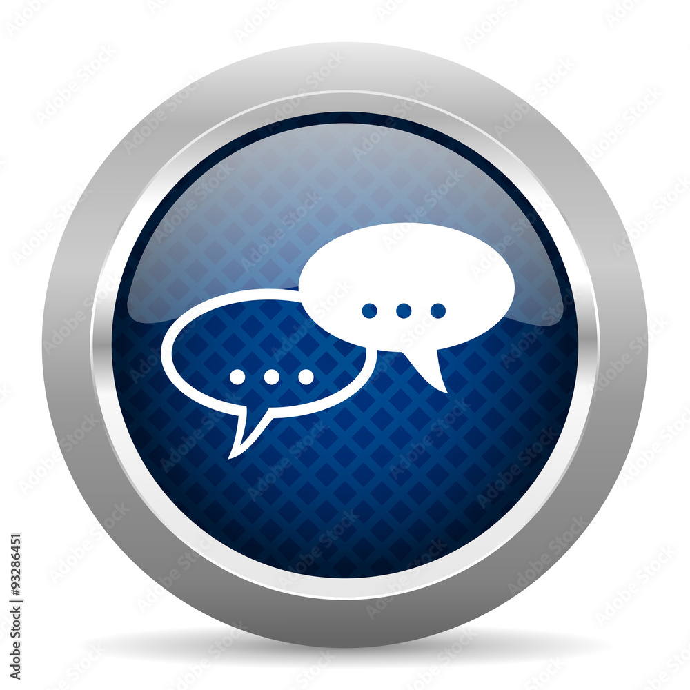 forum blue circle glossy web icon on white background, round button for internet and mobile app forum blue circle glossy web icon on white background, round button for internet and mobile app