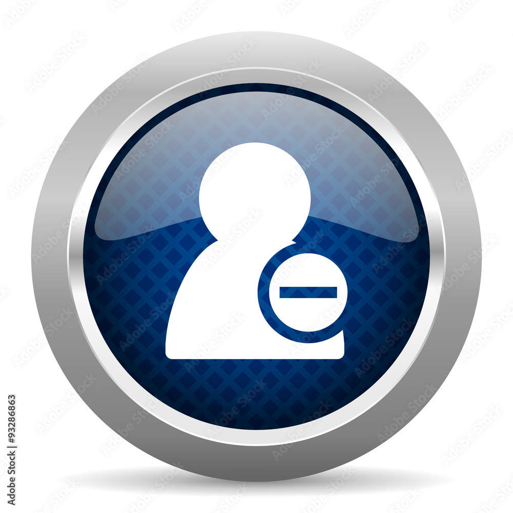 remove contact blue circle glossy web icon on white background, round button for internet and mobile app remove contact blue circle glossy web icon on white background, round button for internet and mobile app