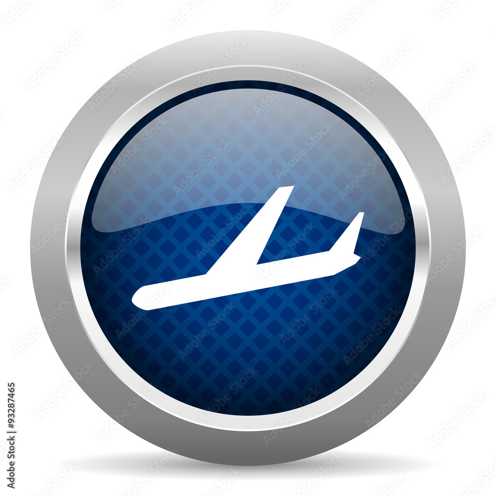 arrivals blue circle glossy web icon on white background, round button for internet and mobile app arrivals blue circle glossy web icon on white background, round button for internet and mobile app