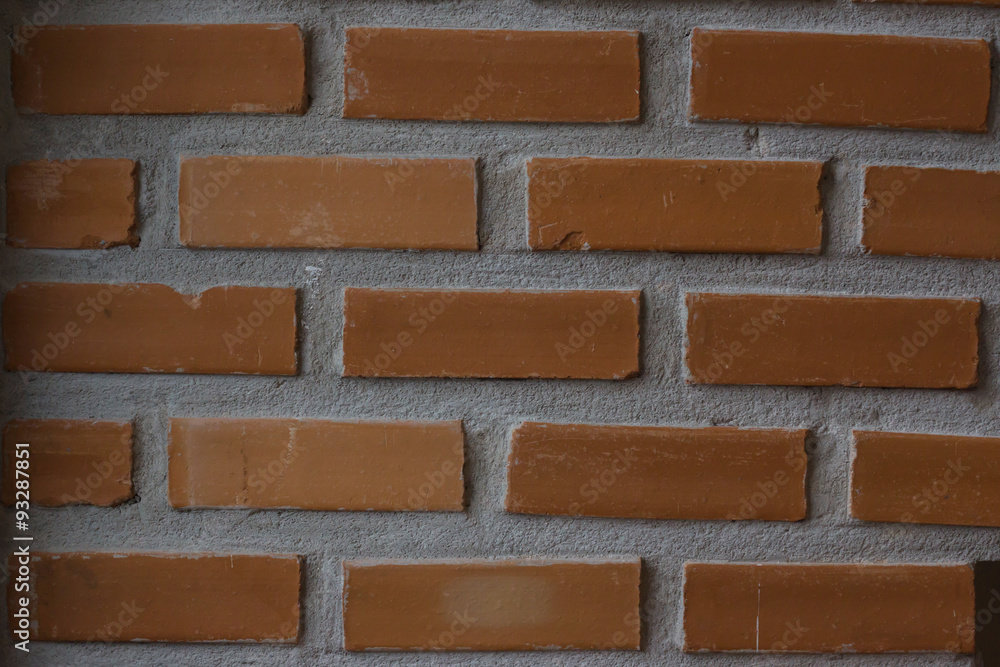 Fototapeta premium orange Walls made of bricks 