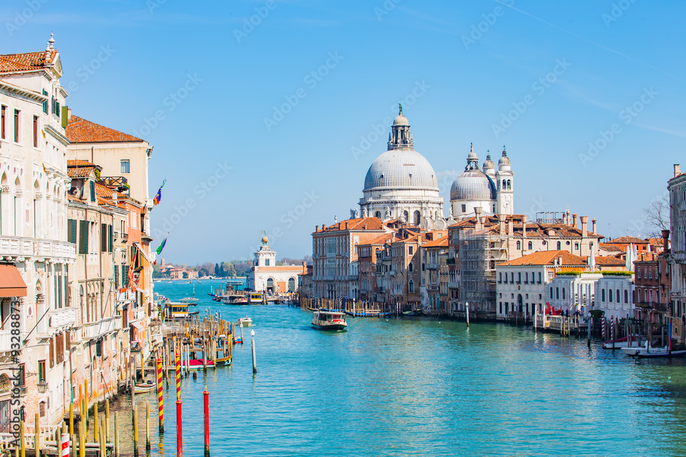Nice sky at Grand Canal in Venice, Italy