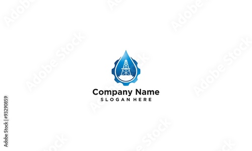 oil, gear and water logo