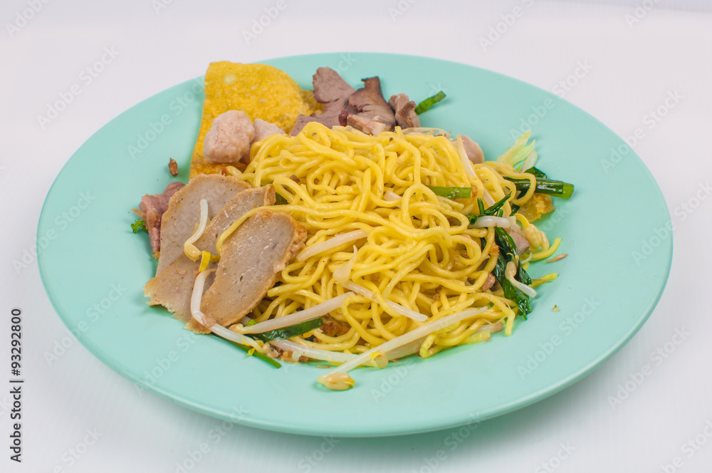 dried noodles Offal fried dumplings pig.and meat ball dried noodles Offal fried dumplings pig.and meat ball