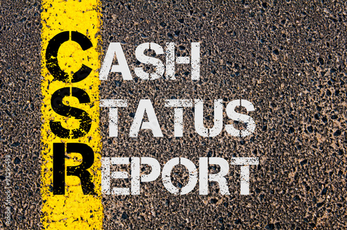 Business Acronym CSR as CASH STATUS REPORT