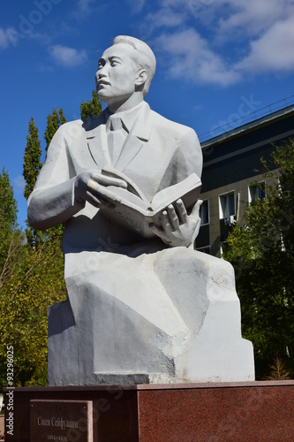 Monument to the great Kazakh poet Saken Seifullin in Astana, Kazakhstan photo