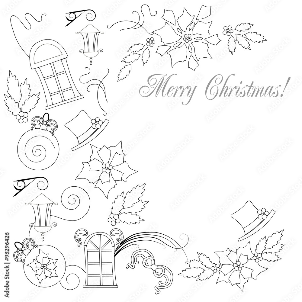 Background  with Christmas things_Artboard 1