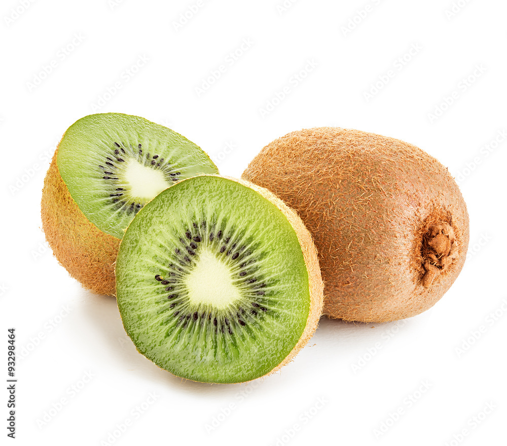 Obraz premium Kiwi fruit isolated on white background.