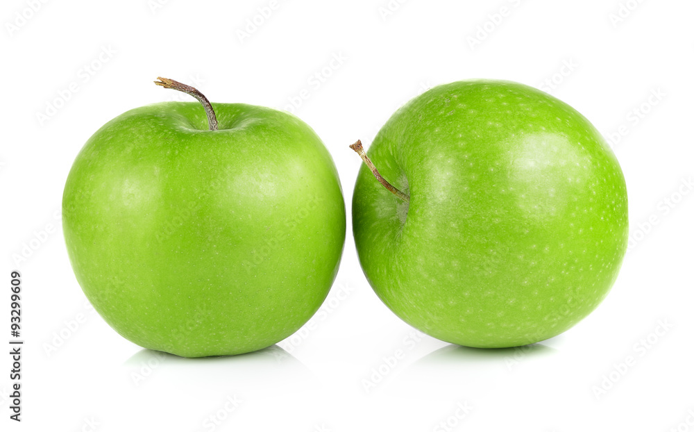 green apple on white background green apple on white background