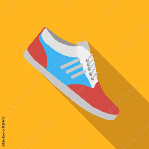 Sport shoes flat icon