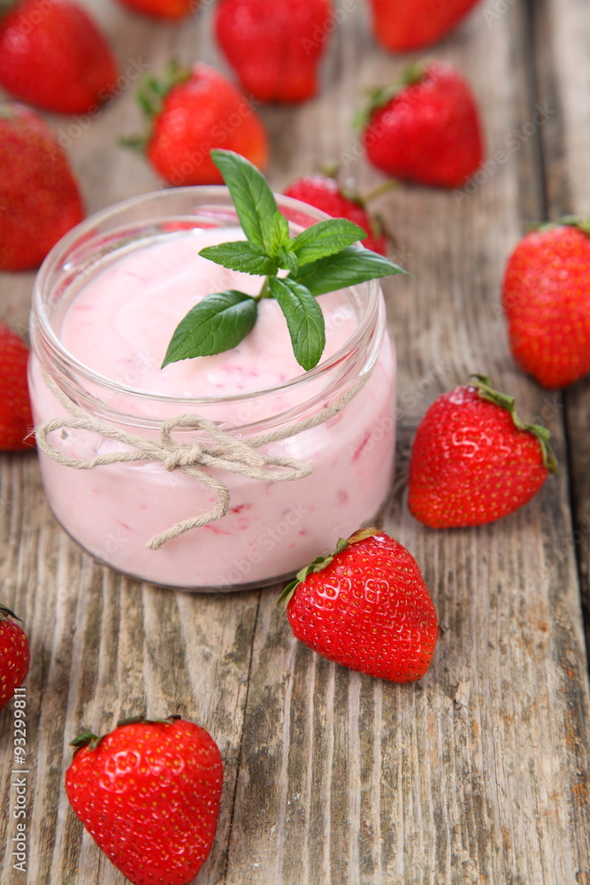 Strawberry yogurt Strawberry yogurt