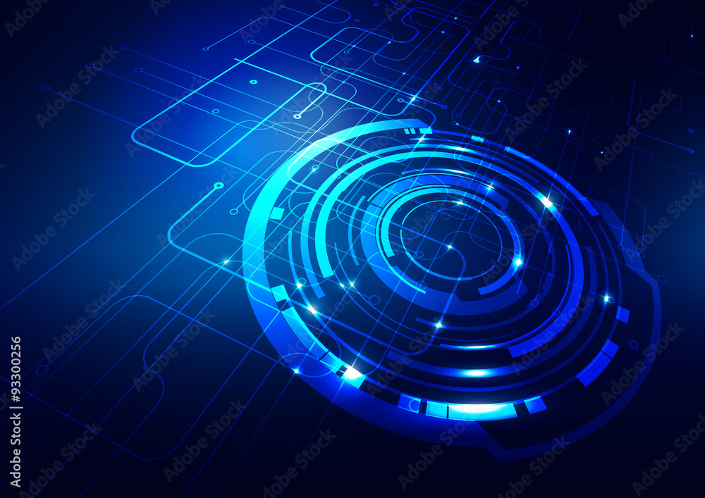 Abstract Technology Blue Background Abstract Technology Blue Background