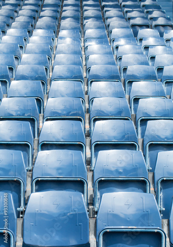 Stadium blue seats