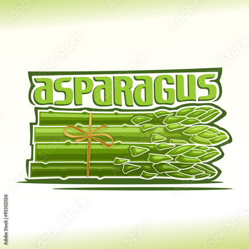 Vector illustration on the theme of asparagus