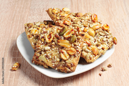 Cookies with nuts and seeds