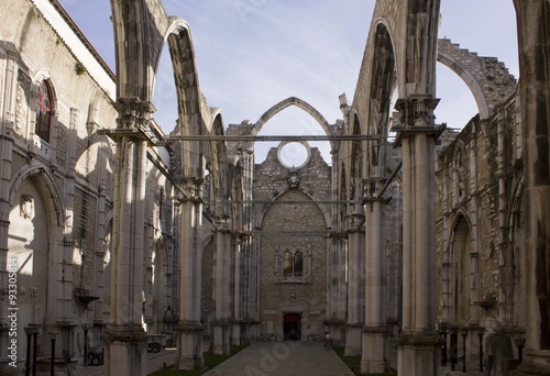 Carmo Convent in Lisbon, roofless to the Lisbon eartquake